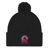 Good Vibes Pom-Pom Beanie Hat, Hats, $ 26.00, A Moment Of Now™